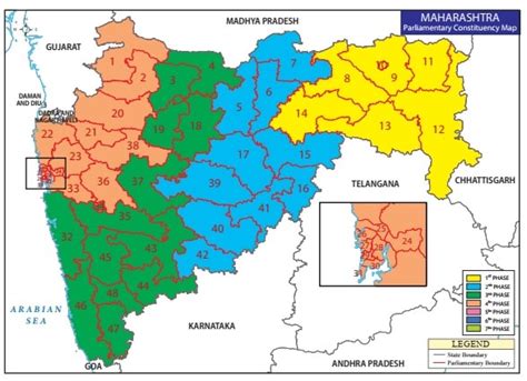 Maharashtra Lok Sabha General Election Schedule Map Pc 2019