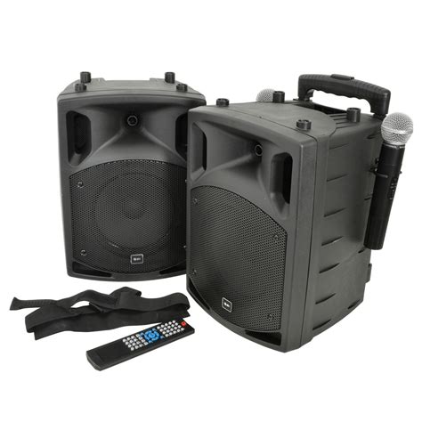 DISC QTX QX8PAV Portable PA Set With Bluetooth And CD DVD Player