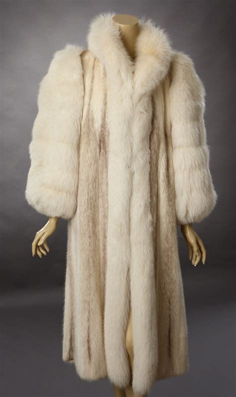 Christian Dior White Mink And Fox Fur Coat Coat Fur Coat Fur Fashion