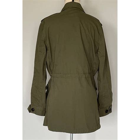 Banana Republic Utility Field Jacket Coat Army Green  Gem