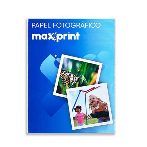 Papel Fotogr Fico Matte Fosco A Gsm Folhas Maxprint