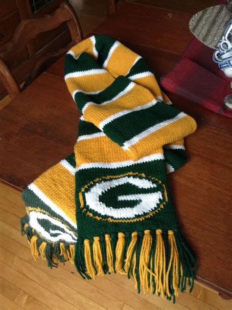 Striped Green Bay Packers Scarf