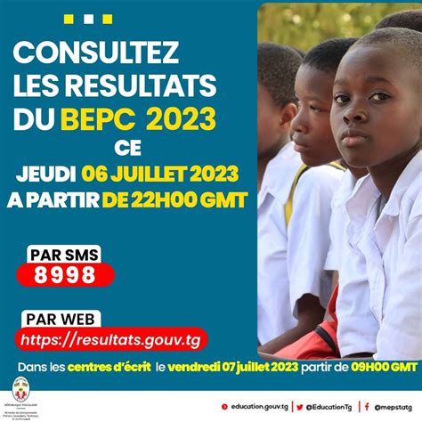 Bepc Les R Sultats Sont Disponibles Site Officiel Du Togo