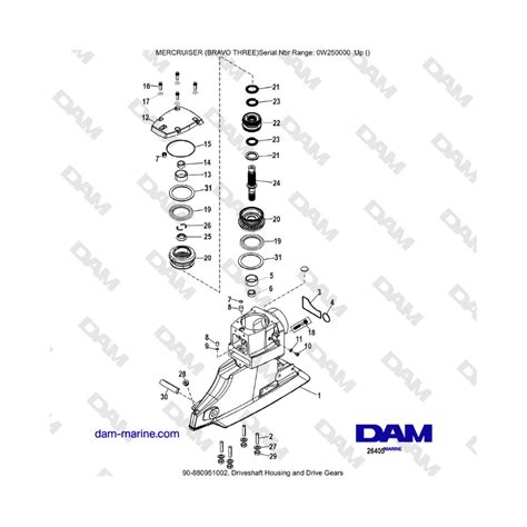 Mercruiser Bravo Haut D Embase Dam Marine