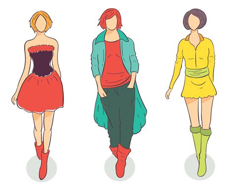 Fashion Models Vector Vector Art And Graphics