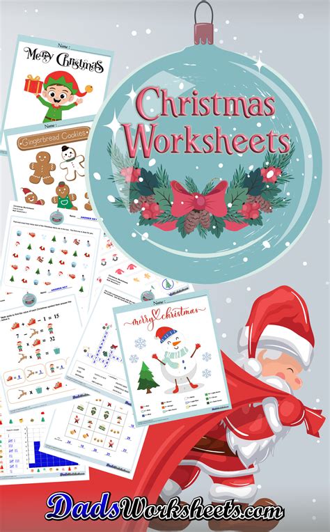 christmas activity worksheets printable free 4