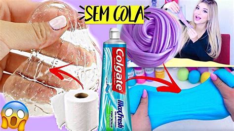 Diy Slimes Sem Cola Feitos Com 2 Ingredientes Testados Michelle Almendra Youtube