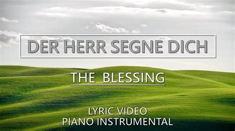 Der Herr Segne Dich Klavier Instrumental Cover Gebetshaus Lyric