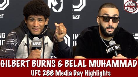 Ufc 288 Gilbert Burns And Belal Muhammad Media Day Highlights Youtube