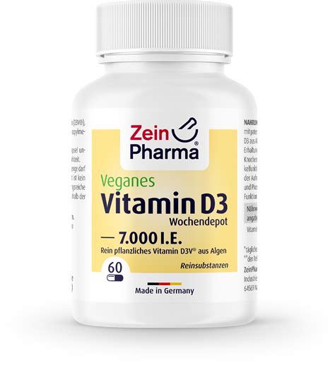 Vitamin D I E Vegan Kapseln Zeinpharma Vitalabo