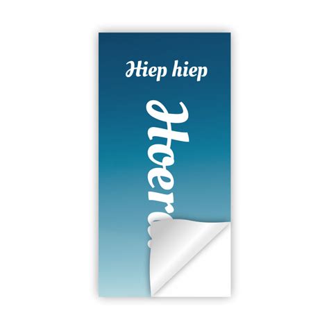 Hiep Hiep Hoera Sticker Spot Dé Sticker Koning