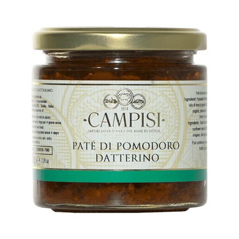 Paté di pomodoro datterino 190g Campisi Specialità del Mediterraneo