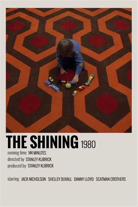 The Shining (1980) | Iconic movie posters, Film posters minimalist ...