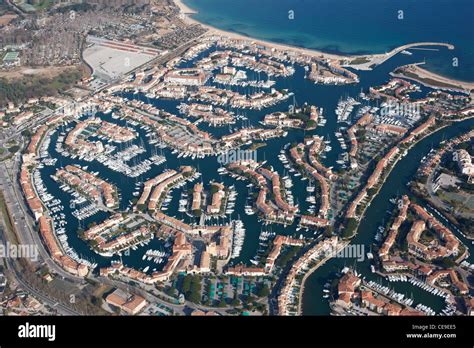 AERIAL VIEW The Seaside Town Of Port Grimaud Created In The 60s On A