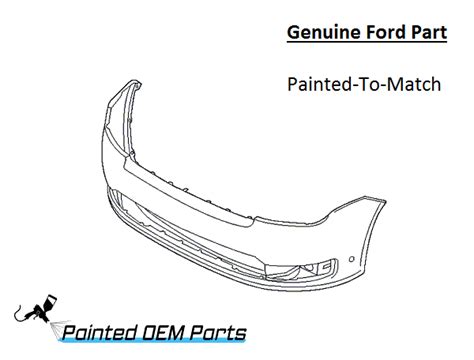 Painted Ford Flex Front Bumper Cover Genuine Oem