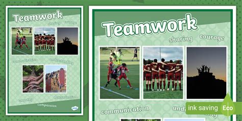 Teamwork Photo Display Poster Teacher Made Twinkl