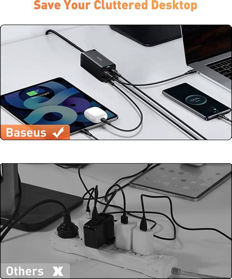 Baseus W Gan Pro Desktop Fast Charger Usb C Usb Port Cn