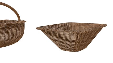 3D Model WICKER BASKET TurboSquid 2184798