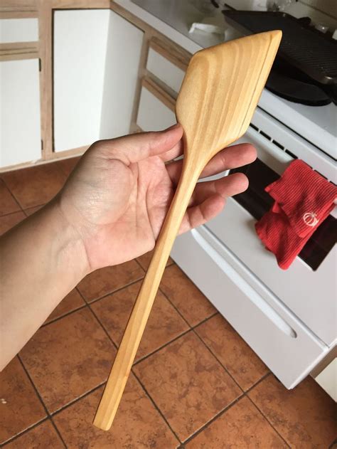 I Carved A Wooden Spatula Wood Woodwork Woodworking