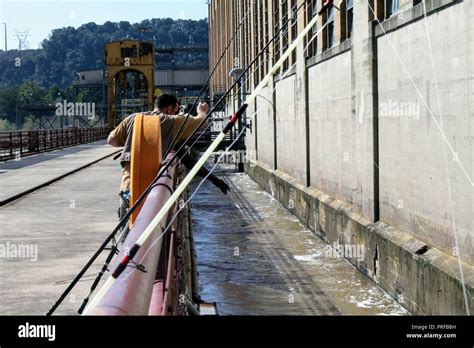 Catch And Release At Safe Harbor Dam Stock Photo Alamy