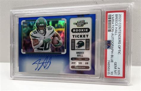 Breece Hall Contenders Optic Rookie Ticket Auto Variation