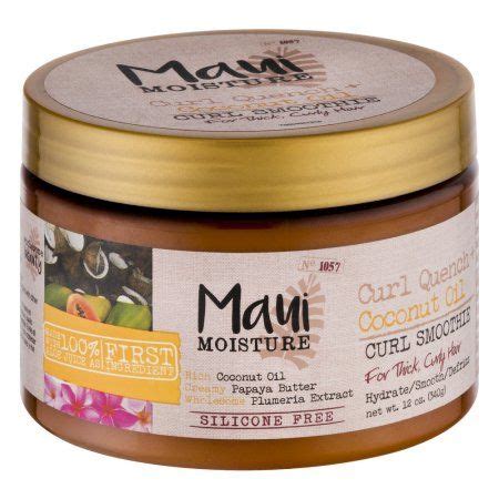 Maui Moisture Curl Quench Coconut Oil Hydrating Curl Smoothie Creamy