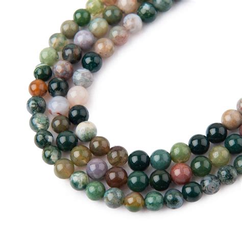 Indian Agate Beads 4mm Manumieu