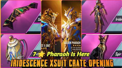 New Golden Pharaoh Iridescence X Suit Lucky Spin Crate Opening