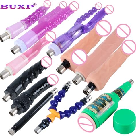 BUXP Traditional With 3XLR Sex Machine Attachments Dildo Masturbation