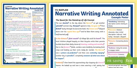 Sample Naplan Writing Responses Year Narrative Writing