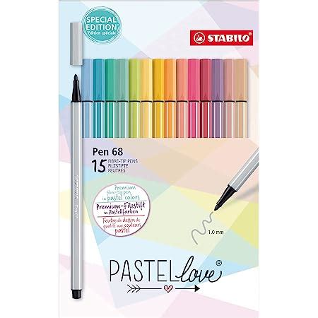 Pennarello Premium Stabilo Pen Pastellove Set Astuccio Da