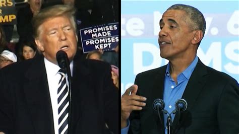 Donald Trump Barack Obama Square Off In Whirlwind Weekend Before