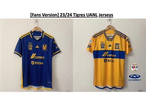 [Fans Version] 23/24 Tigres UANL Jerseys, Men's Fashion, Tops & Sets ...