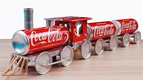 How To Make A Train With Coca Cola Cans Car At Home DIY Toy Train