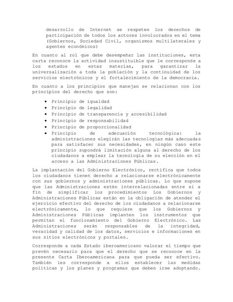 Carta Iberoamericana Del Gobierno Electronico PDF