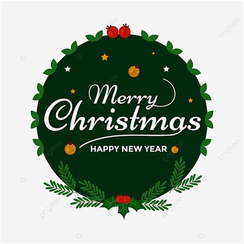 Happy Merry Christmas Vector Art Png Merry Christmas And Happy New