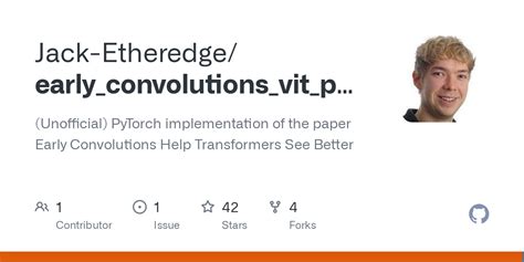 Github Jack Etheredge Early Convolutions Vit Pytorch Unofficial