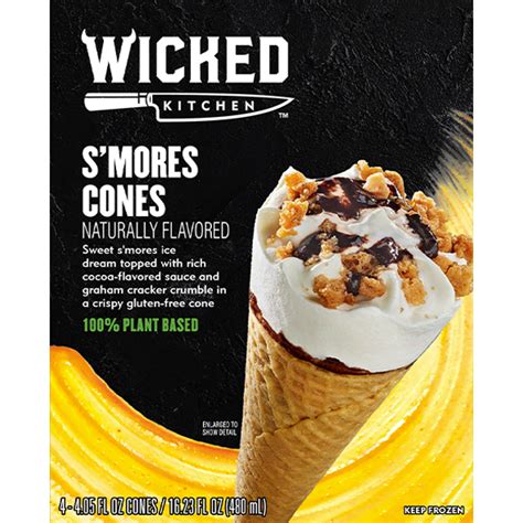 S Mores Cones Ice Cream Treats Wicked Kitchen