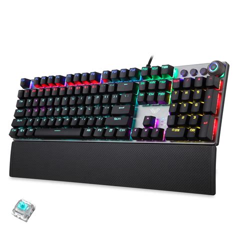 Buy AULA F2088 Mechanical Gaming Keyboard With Ergonomic Wrist Rest