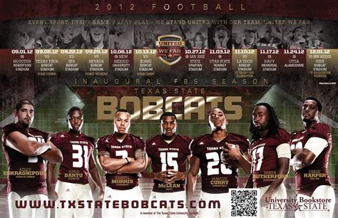 Texas State Schedule Poster : r/CFB