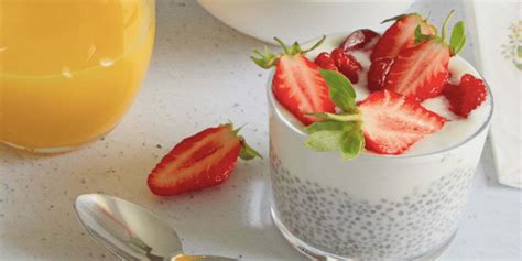 Pudding Aux Graines De Chia Yaourt Grec Fruits Rouge Et Miel YAOS