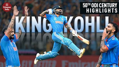 Virat Kohli Th Odi Century Highlights Ind Vs Nz World Cup Semi