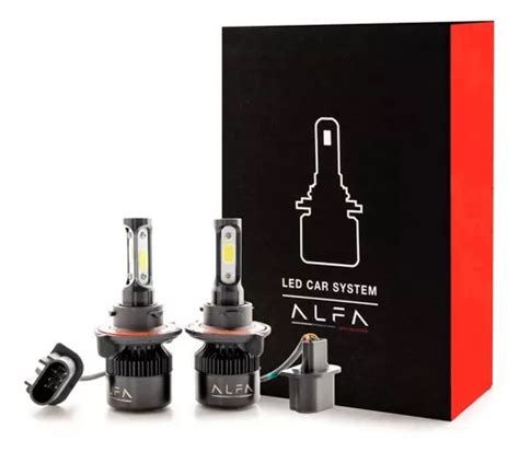 Kit De Focos Led De Luz Blanca Fria K Para Auto Alfa