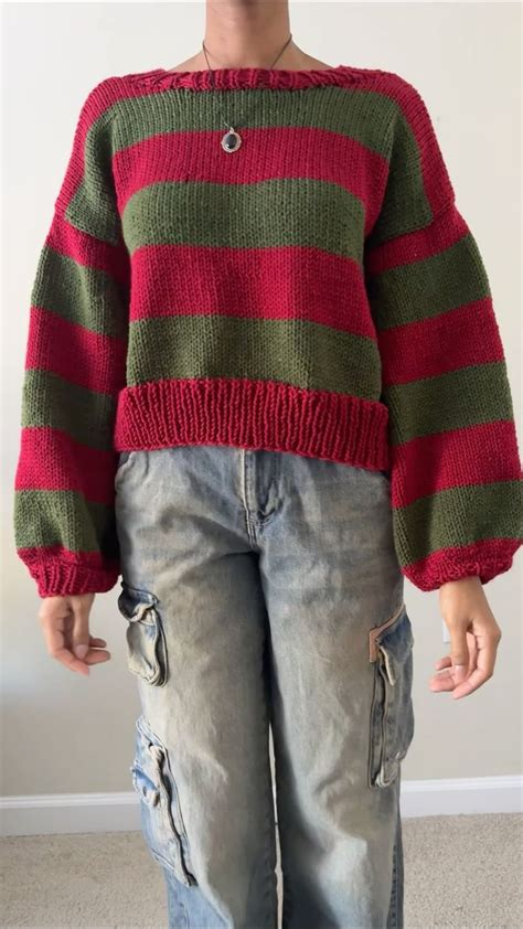 freddy krueger knit sweater | How to make clothes, Knitting, Knitted ...