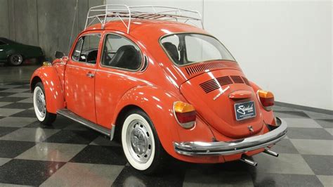 Classic Vintage Chrome Vw Super Beetle Bug 1600cc Motor Manual Trans Used Volkswagen Beetle