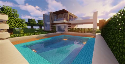 Modern House #79 Map + Schematic Minecraft Map