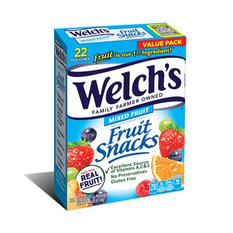 Welchs Mixed Fruit Fruit Snacks Value Pack 08 Oz 22 Count