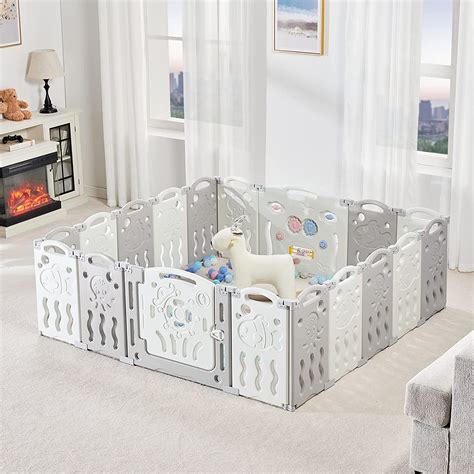 Amazon Albott Baby Playpen Upgraded 18 Panels Foldable Baby