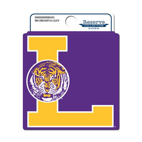 Lsu Tigers Blue 84 College Vault Obeaver Vault L Tiger Decal — Bengals