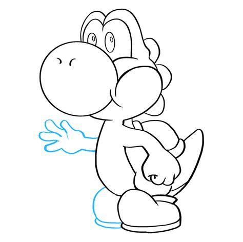 How To Draw Yoshi From Super Mario Really Easy Drawing Tutorial